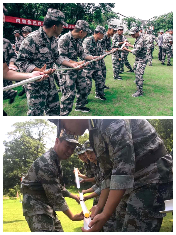 【軍事日活動】尊龍凱時集團人武部組織民兵應急分隊開展野外拓展活動